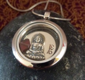 Memory locket Buddha Om 2